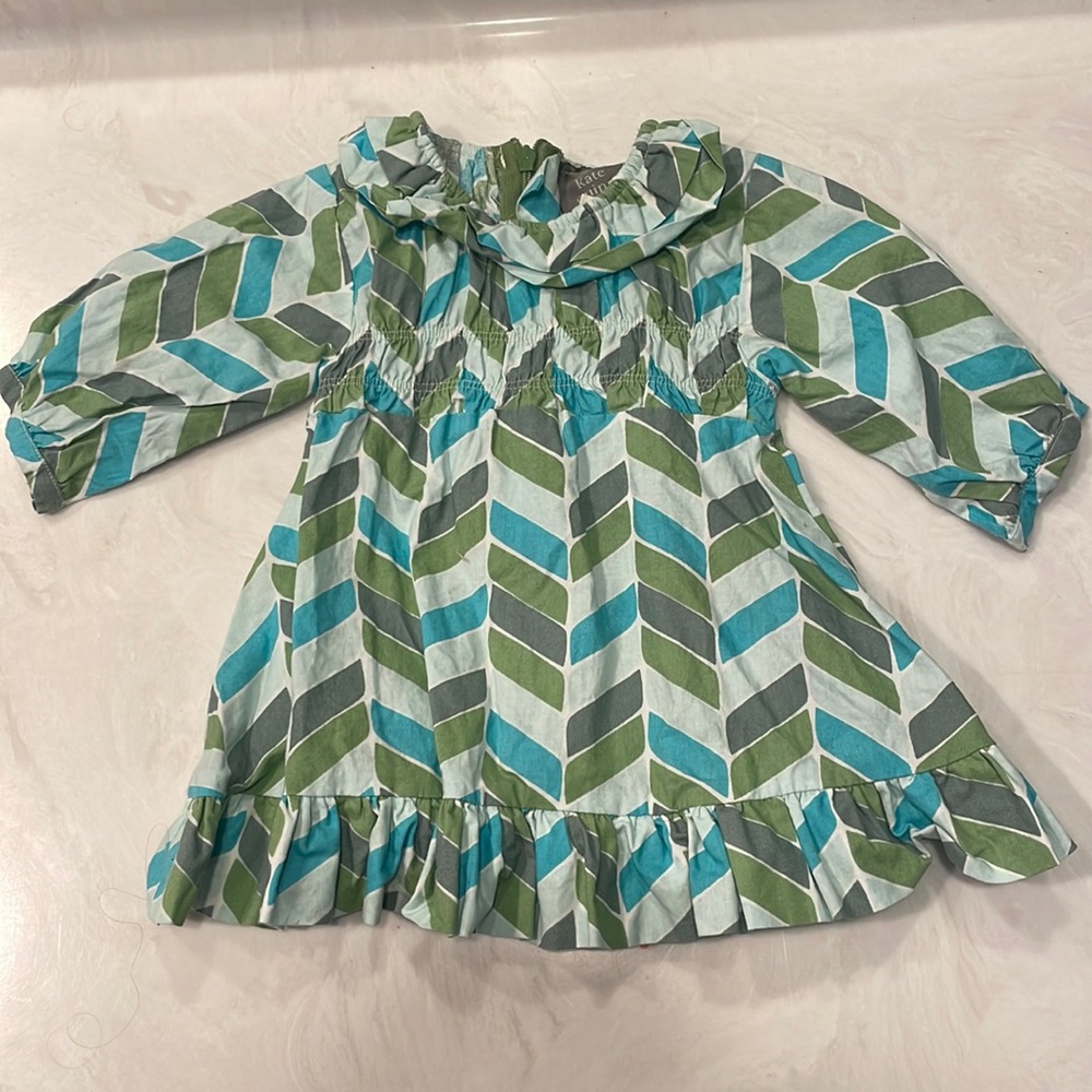 Kate Quinn Geometric Printed Organic Cotton Dress